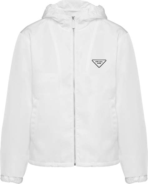 white prada windbreaker jacket|farfetch prada blazer.